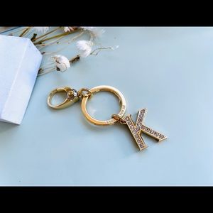 Henri Bendel Gold Crystals Pave Letter “K” Charm